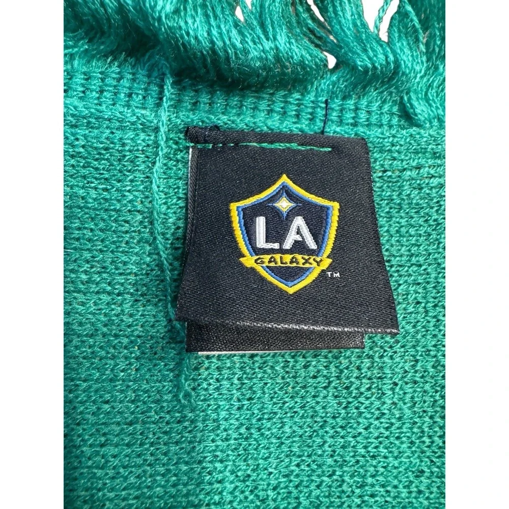 LA Galaxy Retro Logo Soccer Scarf‎ NEW Green Yellow MLS